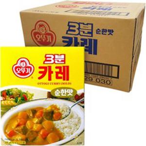 3분 카레 순한맛, 200g, 24개