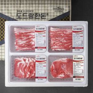 도드람한돈 한마리 삼겹살 500g x 2개 + 목심 500g + 앞다리불고기 500g 세트 (냉장), 2kg, 1세트