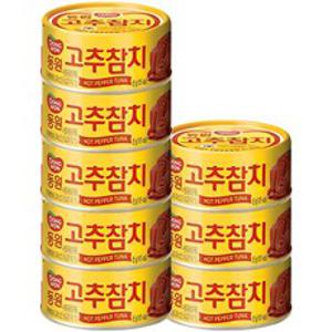 동원 고추참치, 85g, 8개