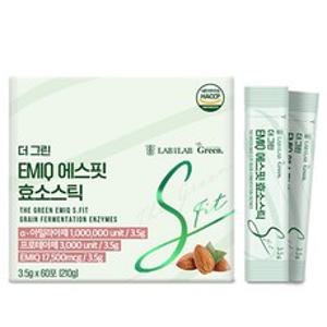 랩온랩 더그린 EMIQ 에스핏 효소스틱 60p, 60회분, 210g, 1개