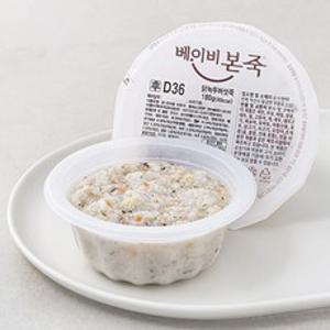 베이비본죽 닭녹두버섯죽 후기 9~11개월 180g, 닭녹두버섯, 2개