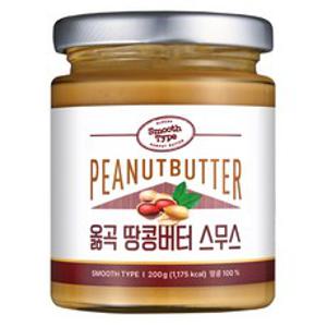 옳곡 국내산 땅콩버터 스무스, 1개, 200g