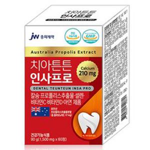 JW중외제약 치아튼튼 인사프로, 60정, 90g, 1개