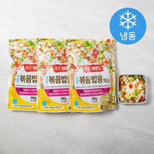 그린피아 냉동 볶음밥용 믹스 (냉동), 350g, 3개