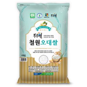 김화농협 2024년산 햅쌀 GAP인증 두루웰 철원오대쌀 백미, 4kg, 1개