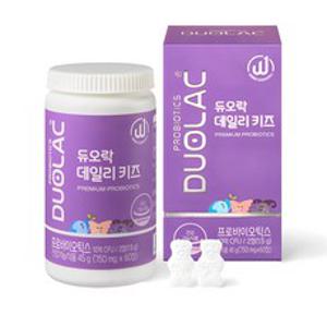 듀오락 데일리키즈 츄어블 어린이 유산균, 60정, 1개