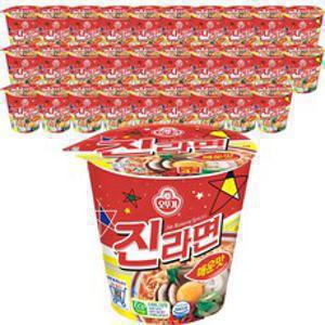 오뚜기 진라면 컵 매운맛 65g, 30개