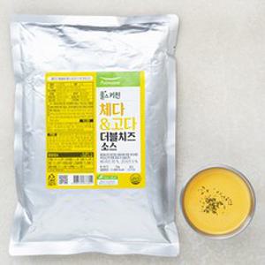 풀무원 풀스키친 더블치즈소스 체다 앤 고다, 1kg, 1개