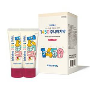 제니튼 닥터제니 1450 주니어치약 사과자두향, 60g, 2개