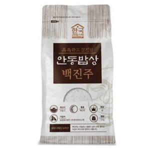 한국라이스텍 2024년산 햅쌀 안동밥상 백진주 백미, 2kg, 1개