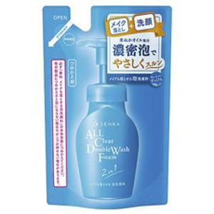 센카 올 클리어 더블 워시 폼 2인1 펌프형 세안제 리필용, 1개, 130ml