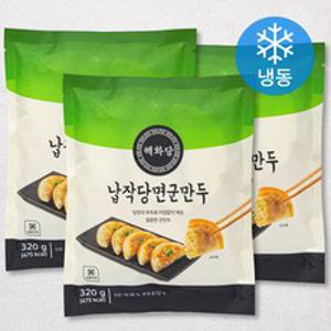 해화당 납작당면 군만두 (냉동), 320g, 3개