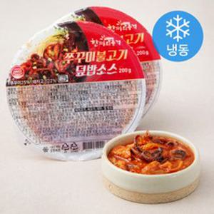 한끼의품격 쭈꾸미 불고기 덮밥 소스 (냉동), 2팩, 200g