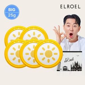 엘로엘 1초보정 파데프리 플러스  선쿠션 25g 리필 5개+비닐파우치_ELROEL