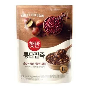 햇반 소프트밀 통단팥죽 420g