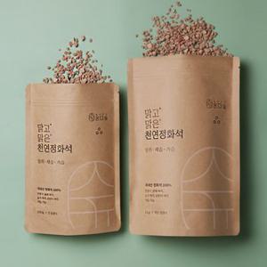 온다숲 제올라이트 정화석 1kg + 500g 국내산 제습 탈취 가습 인테리어  반영구 사용