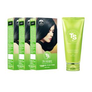 TS 더착한염색 120gx3개+TS 트리트먼트 200ml