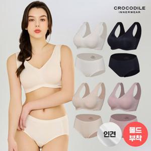 [크로커다일] 인견 크레오라 몰드부착 감탄브라+팬티 8종 풀세트 CD066R_00