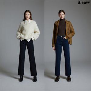 에이앤비 24 FW  릴렉스 니팅 기모 여성 데님 2종 SDGW