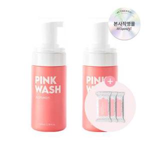 퍼퓸 여성청결제 자몽향 핑크워시 폼 100ml x2개+페미닌 티슈 x3개