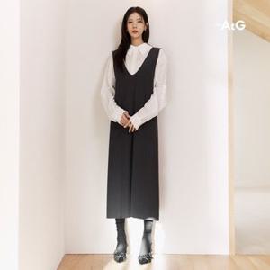 [패션위크 기간한정10%] 더엣지 24FW 브이넥 레이어드 원피스