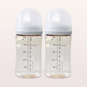 더블하트 모유실감 3세대 PPSU 새벽그레이 240ml 트윈팩