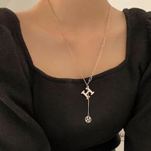 (써지컬스틸) H necklace N 103 (WF1B54E)