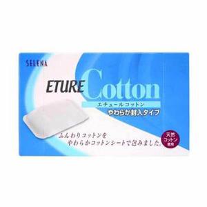 일본 COTTON LABO 실키 코튼 퍼프 화장솜 70매