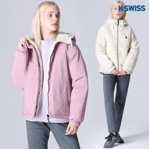 [케이스위스(K-SWISS)] 리버시블 후리스 덕다운 패딩점퍼