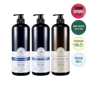 [실속구매] 닥터시드 슈퍼시드밤 샴푸+트리트먼트+바디워시 1000ml SET