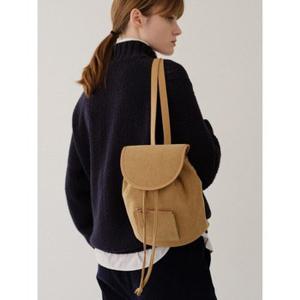 로서울 Tambourine backpack Corduroy Yellowish brown