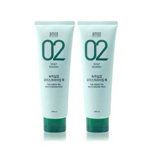 아모스 녹차실감 인텐시브 모이스처 팩 250ml 1+1 (eTV)[33472255]