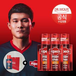 알페신 더블이펙트 카페인 샴푸 (지성용) 200ml x3