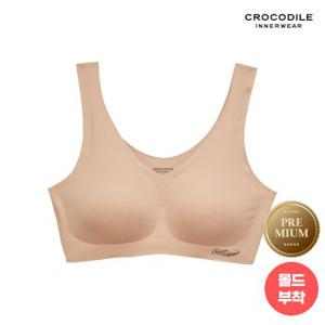 [크로커다일] 프리미엄 모달스킨 V넥 감탄브라 베이지 CDWBR2P50T