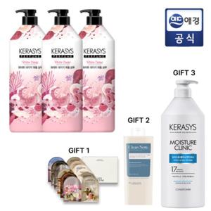 퍼퓸 샴푸 1L x 3개 + 풍성 3종 증정(컨디셔너 1L+ 바디워시+럽센트 디스커버리 키트)