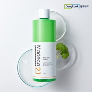 (병풀추출물 함유 토너/대용량토너/진정토너) 테카솔 토너 500ml+마데카크림 시즌5 1ml 10개 증