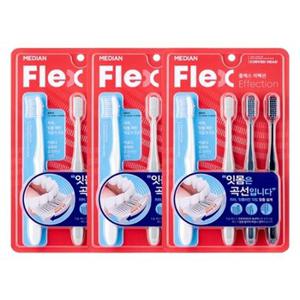 메디안 플렉스 이펙션 칫솔 4입 x3