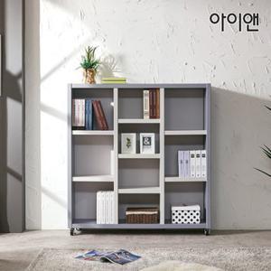 리엘 1200 이동식 3단책장 DF