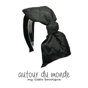 quilting ribbon hairband (black)