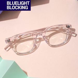 [최초판매가 : 39,000원] RECLOW E374 PINK GLASS 청광 VER 안경