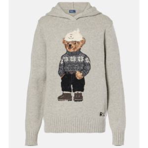 24 FW 폴로 랄프로렌 Polo Bear 울 캐시미어 후디 TP553613101