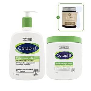 [Cetaphil] 세타필 모이스춰라이징 로션 591ml+크림550g+스파출라+소분...