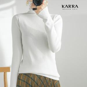 KARRA 베이직골지폴라티셔츠_A3F0741