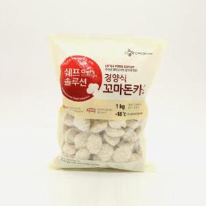 쉐프솔루션 경양식 꼬마 돈카츠 냉동 1kg (S11284667)