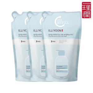 일리윤 세라마이드 아토6.0 탑투토워시 500ML 리필 1+1+1