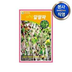 새싹 알팔파 씨앗 12g . 무소독 채소 수경 재배 씨 종자.