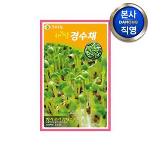 새싹 경수채 씨앗 12g . 교나 무소독 채소 수경 재배 씨 종자.