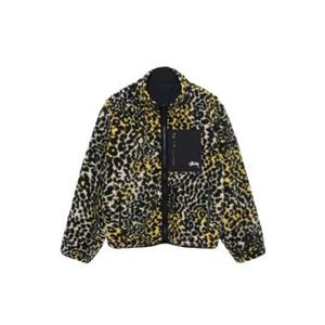 23FW 스투시 / 남성 쉐르파 리버시블 자켓 118529 000 YELE YELLOW LEOPARD BPG