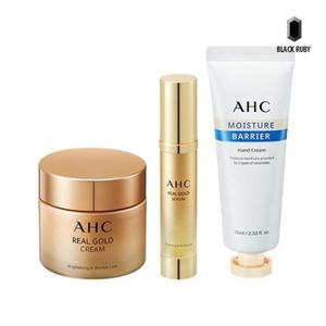 AHC 리얼 골드 크림 50ml + 세럼 25ml + 핸드크림 75ml