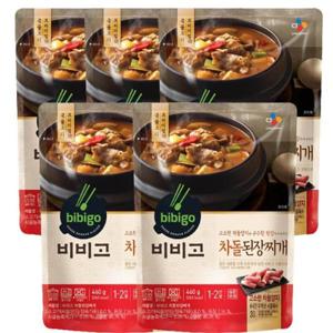 CJ 비비고 차돌 된장찌개 460g 5개